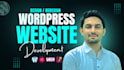 design construction, roofing, hvac, plumbing, website using  wordpress elementor
