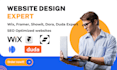 design wix website, durable ai website, framer landing page design, duda website