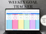 design custom weekly goal tracker, weekly goal tracker, custom goal tracker