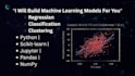 implement regression, clustering, and ai models in python