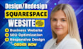build squarespace website design or redesign squarespace website development