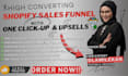 build high converting shopify sales funnel with one click upsells and automation