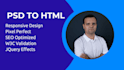 convert psd to html, figma to html responsive bootstrap