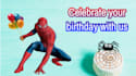 make a 3d spiderman birthday greeting video with custom text