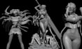 sculpt 3d nsfw female character model 3d print anime figures in zbrush blemder