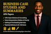 write urgent business case studies, research in less than 12 hrs