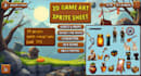 create 2d game assets, background with many art style