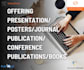 make slides for you involving journal or book or conference publications