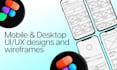 design destop and mobile apps, websites UI wireframes
