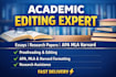 proofread, edit, and improve your academic writing, essays, and research papers