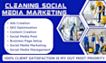 be your commercial cleaning social media marketing and manager for active leads
