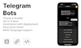 create a python telegram bot for business, education, or social projects