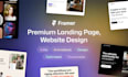 create professional framer landing page, responsive website