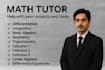 help you math, algebra, calculus, statistics,mathematics and trigonometry