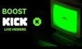 boost kick live viewers with chatters organically