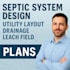 septic system design utility layout drainage leach field civil plans