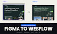 convert figma to webflow, responsive webflow website development