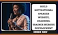 build motivational speaker website, coaching, trainer website development