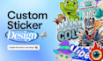 design your custom illustration stickers
