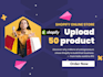 get 50 products upload on your shopify online store