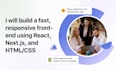 build a modern front end using react, next js tailwind CSS and bootstrap