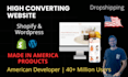 develop made in america website, dropshipping maga, products shopify website