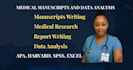 do quantitative medical research, manuscript writing, spss data analysis reports