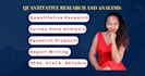 do quantitative research survey data analysis, proposal, spss, stata, reports