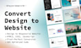 convert figma to HTML, figma to react, figma to tailwind css, figma to next js
