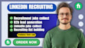 do b2b lead generation, linkedin recruiting, web research