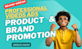 create a professional promotional video, commercial short video ads