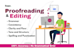 proofread, paraphrase, rewrite and copyedit your content