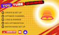create and set up your youtube channel professionally