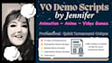 write your voiceover demo script