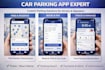 develop a car parking app, a smart parking app, a park booking app