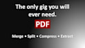 merge, split, compress, convert, extract data from PDF files