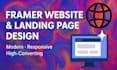 framer website, framer landing page, framer website design