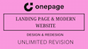 design redesign website or landing page with onepage dot io