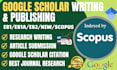 write and publish article on google scholar, scopus eb1 eb1a journal publication