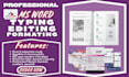 type edit and design microsoft word, ms word, word document, document formatting