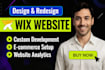 design and build wix website, update or redesign wix website, rebuild on wix