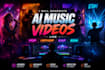 generate ai music videos like pop hiphop rap and  edm