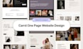 design a carrd website, carrd landing page or redesign
