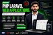 build a custom PHP laravel web app with API integration