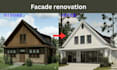 do 3d facade renovation for homes and storefronts