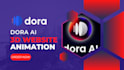 design dora 3d website design and animation plus landing page