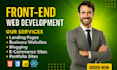 do website development as full stack web developer, front end developer