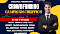do fundraising campaign creation and promotion for charity, gofundme kickstarter