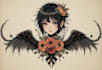 black and white tattoo desing