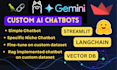 build, fine tune chatbots using deepseek, ollama, huggingface, langchain, llama